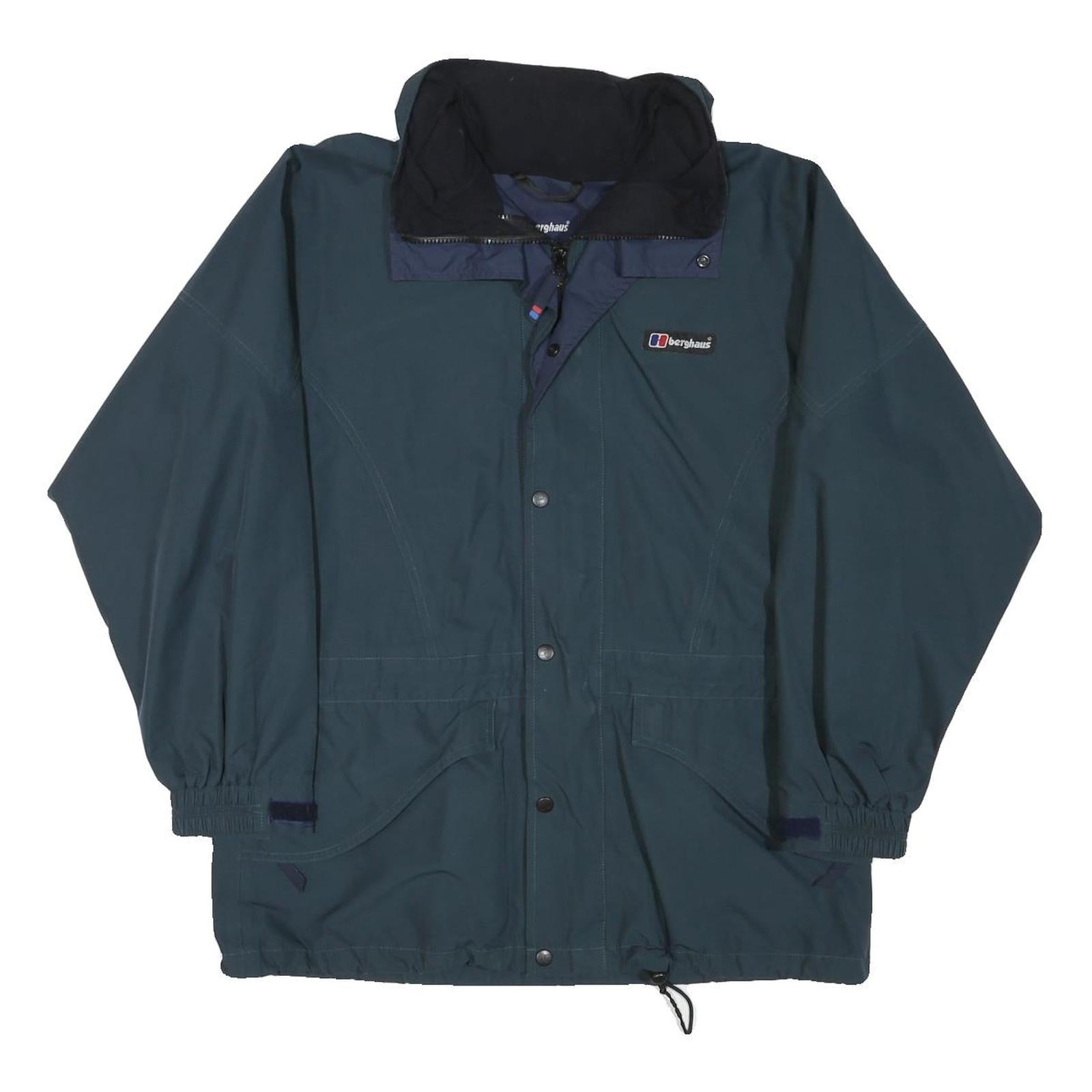 BERGHAUS Mens Blue Zip Jacket L Polyester Blend Outdoor Lightweight Shell