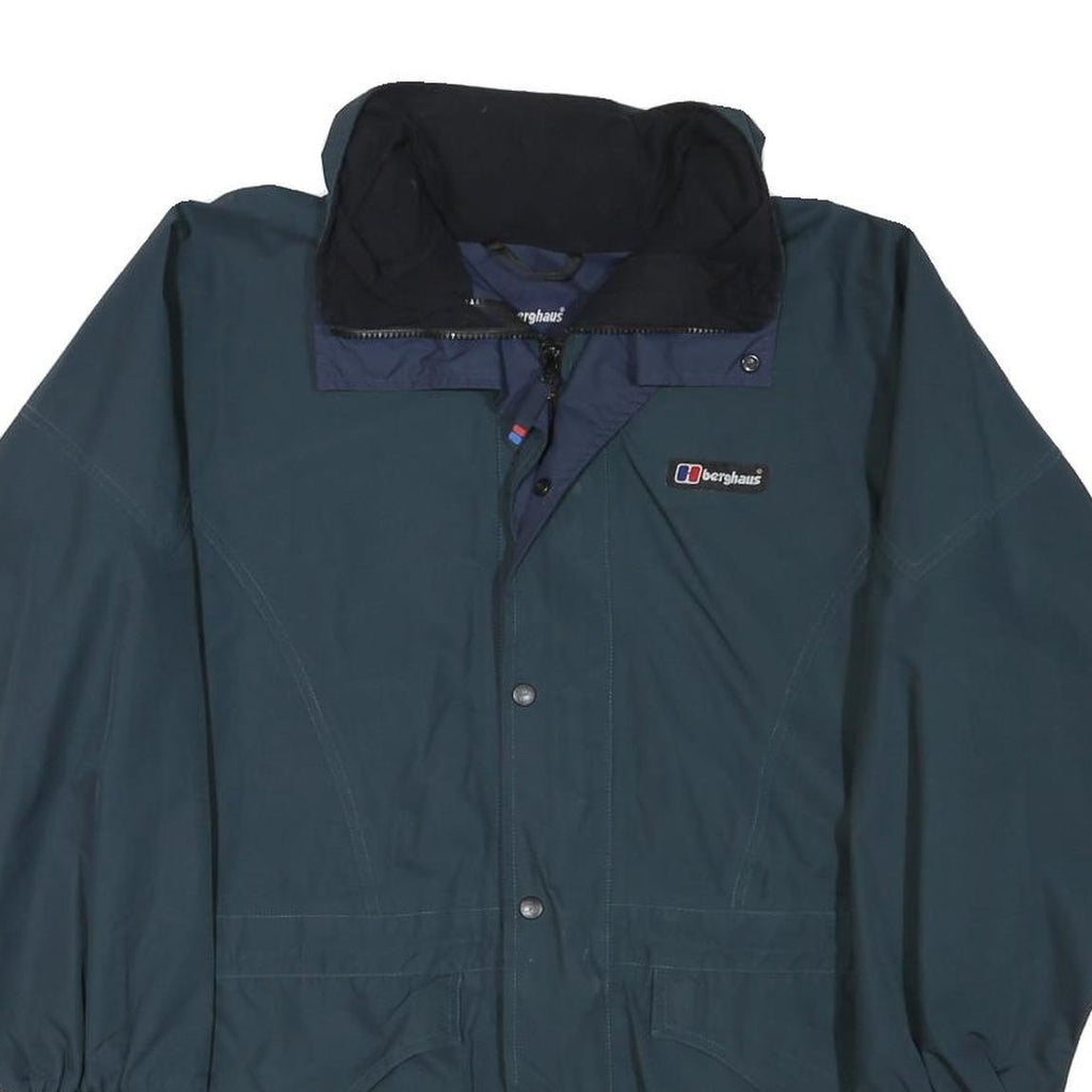 BERGHAUS Mens Blue Zip Jacket L Polyester Blend Outdoor Lightweight Shell