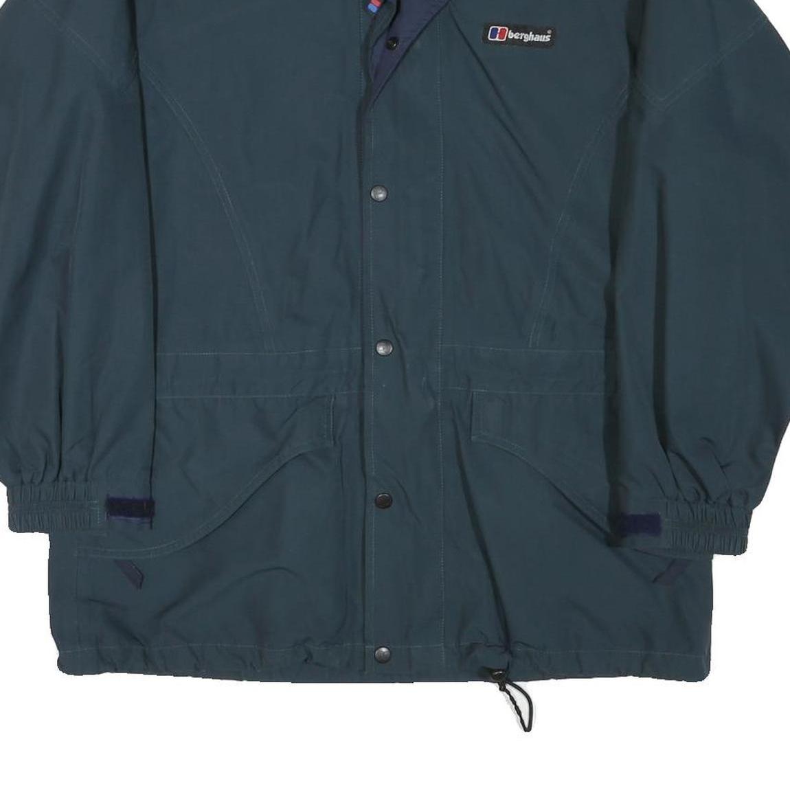 BERGHAUS Mens Blue Zip Jacket L Polyester Blend Outdoor Lightweight Shell
