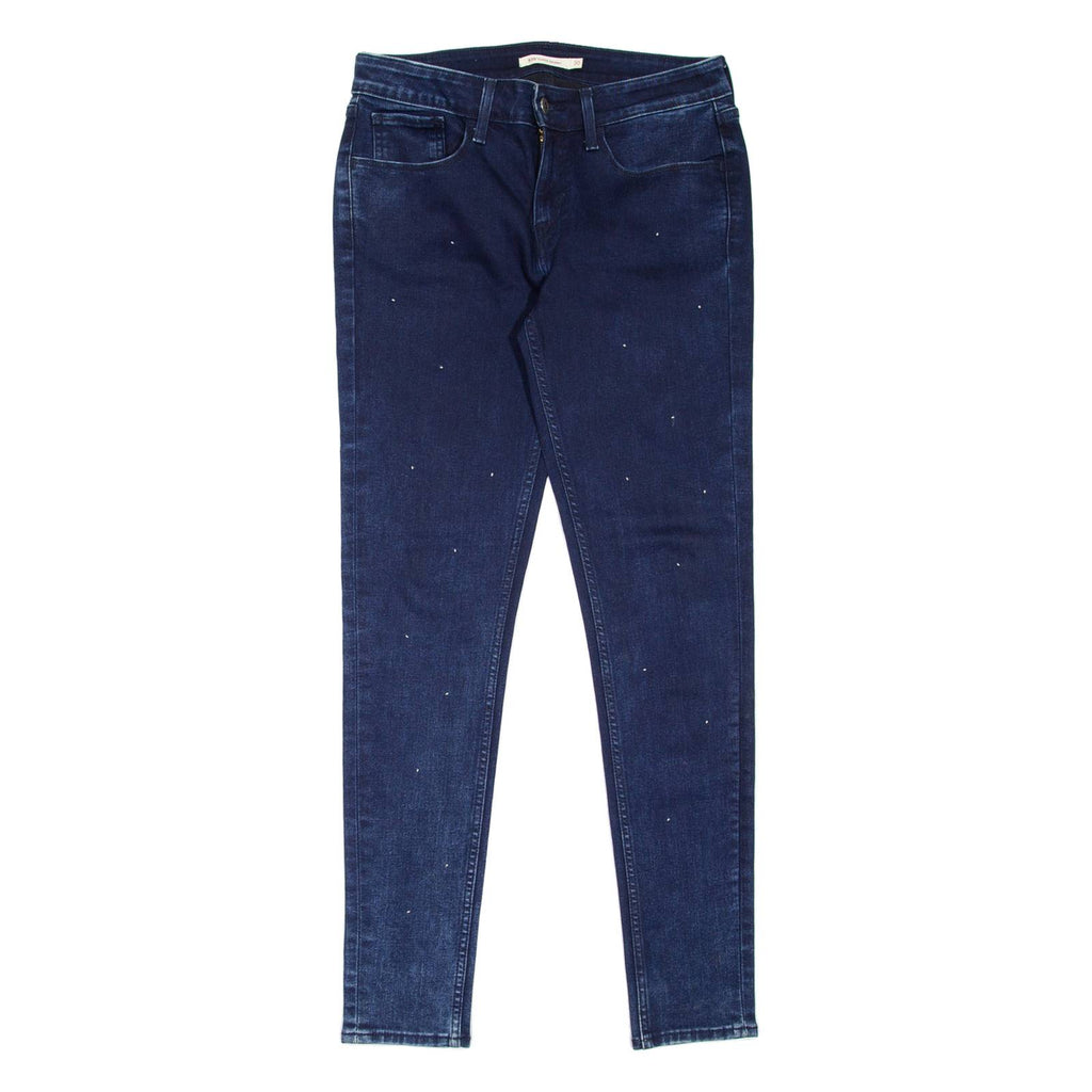 LEVI'S 535 Studded Womens Jeans Blue Slim Skinny W30 L30