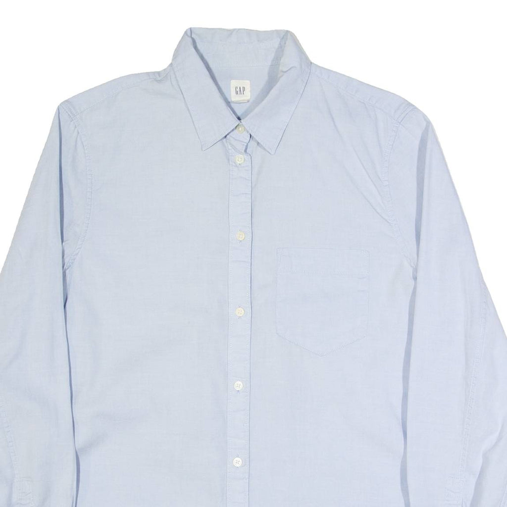 GAP Womens Shirt Blue Striped Long Sleeve M