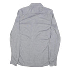 LACOSTE Mens Grey Cotton Long Sleeve Shirt M Button Down Collar Classic Fit