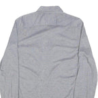 LACOSTE Mens Grey Cotton Long Sleeve Shirt M Button Down Collar Classic Fit