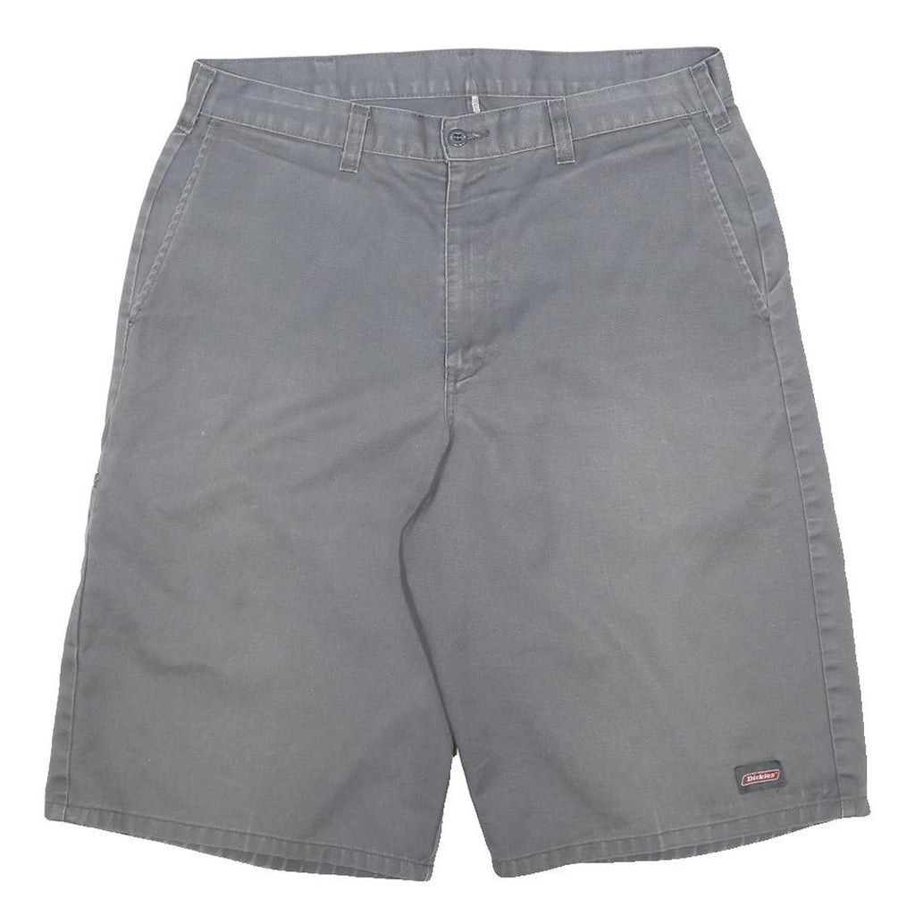 DICKIES Mens Shorts Grey Casual Cotton Blend M W32 Workwear Straight
