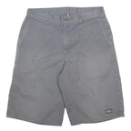DICKIES Mens Shorts Grey Casual Cotton Blend M W32 Workwear Straight