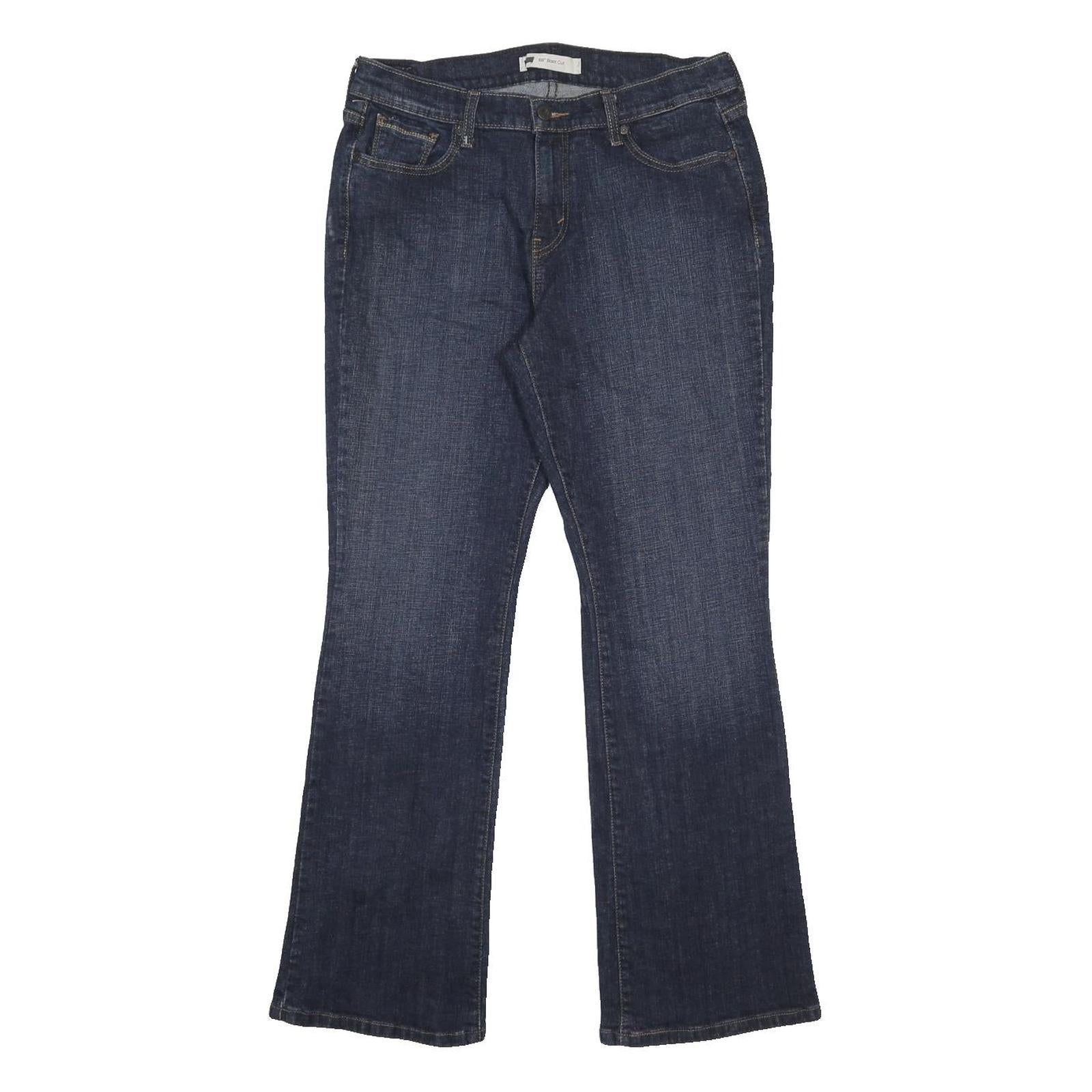 LEVI'S 515 Womens Jeans Blue Regular Bootcut Denim Medium W32 L31 Classic Zip