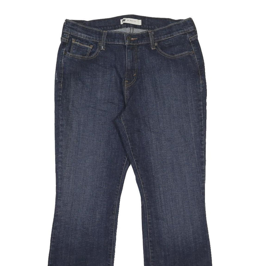 LEVI'S 515 Womens Jeans Blue Regular Bootcut Denim Medium W32 L31 Classic Zip