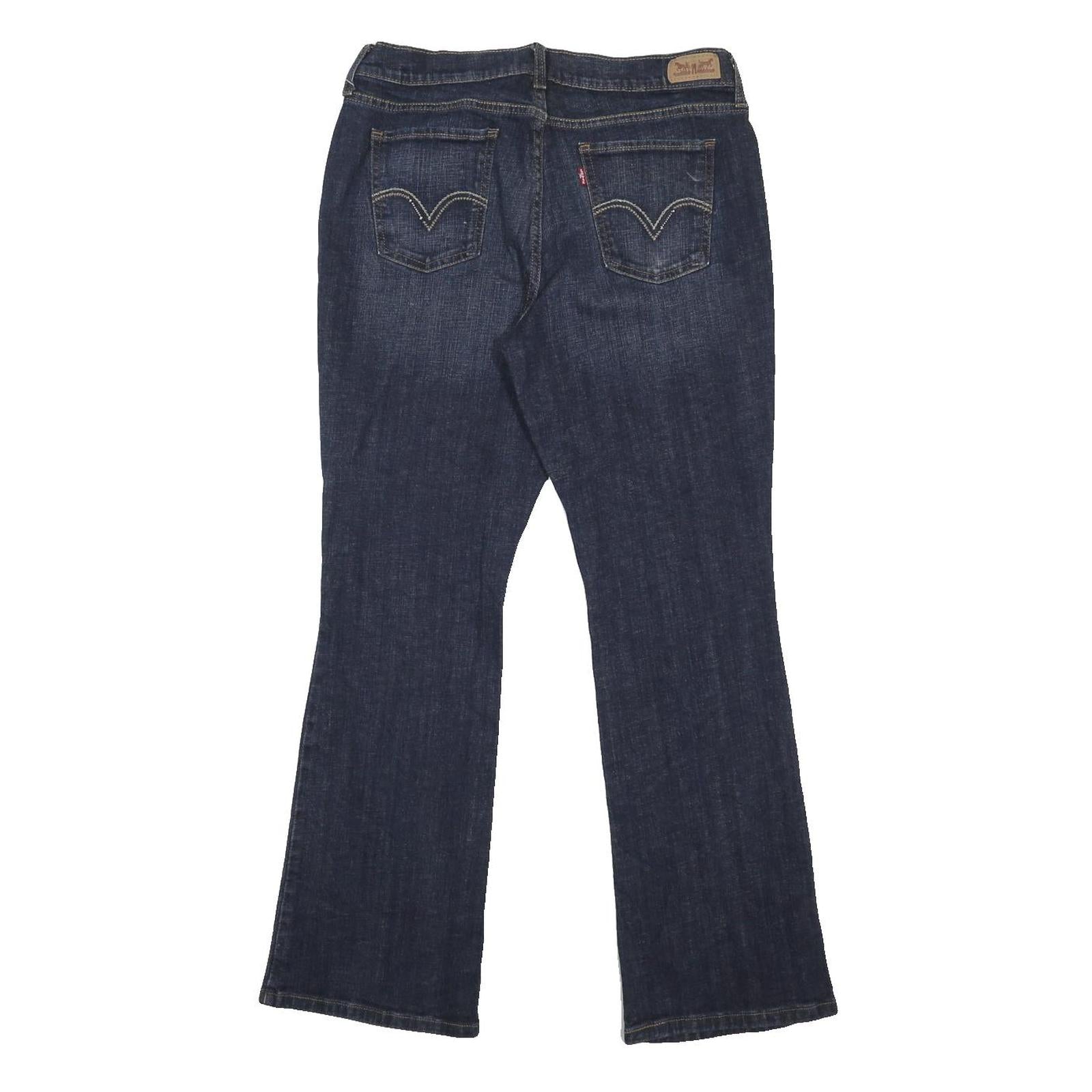 LEVI'S 515 Womens Jeans Blue Regular Bootcut Denim Medium W32 L31 Classic Zip