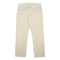 LEVI'S Mens Cotton Slim Beige Trousers W34 L30 Classic Zip Casual Wear