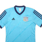 ADIDAS Mens Blue FC Wädenswil Football Shirt S Short Sleeve V-Neck Gasparoli 15