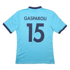 ADIDAS Mens Blue FC Wädenswil Football Shirt S Short Sleeve V-Neck Gasparoli 15