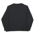 LEVI'S Mens Black Cotton Blend Crew Neck Sweatshirt XL Logo Print Casual