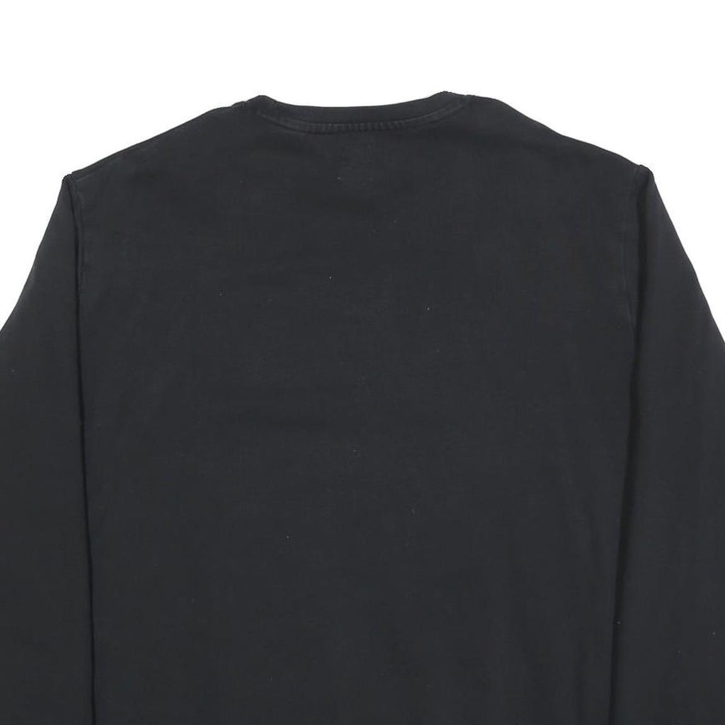 LEVI'S Mens Black Cotton Blend Crew Neck Sweatshirt XL Logo Print Casual