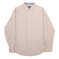 NAUTICA Mens Beige Classic Fit XL Cotton Shirt Long Sleeve Button Collar