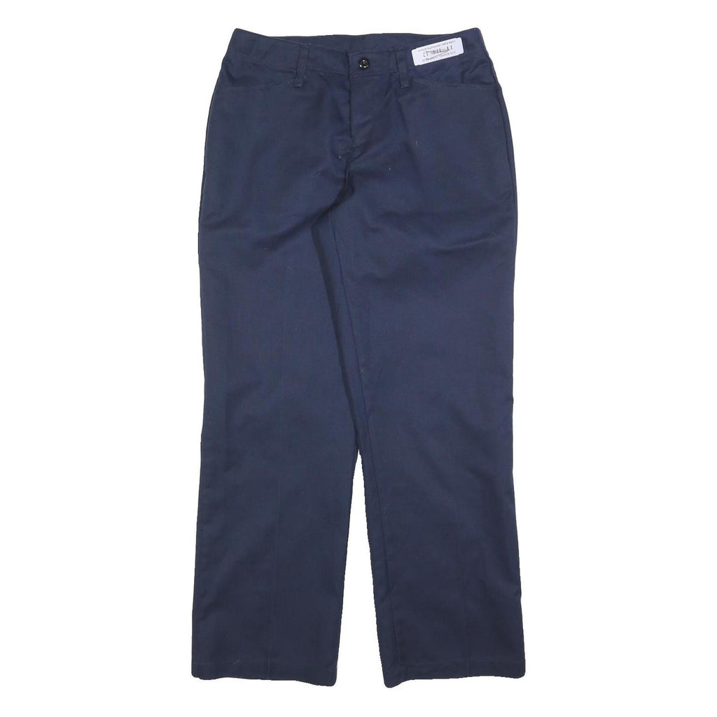 RED KAP Womens Cotton Blend Navy Regular Straight Leg Trousers W30 L30 Workwear