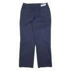 RED KAP Womens Cotton Blend Navy Regular Straight Leg Trousers W30 L30 Workwear