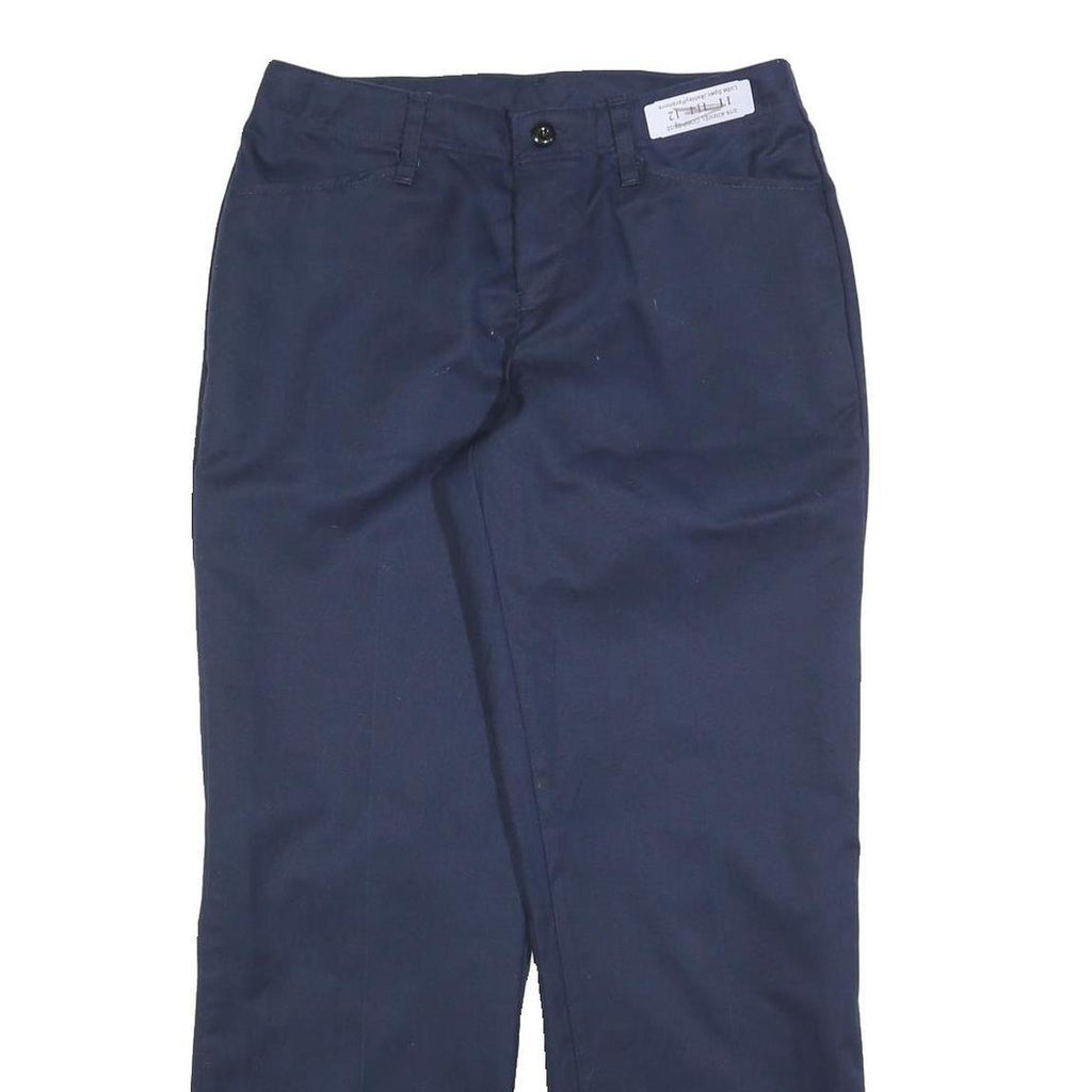RED KAP Womens Cotton Blend Navy Regular Straight Leg Trousers W30 L30 Workwear