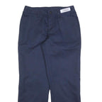 RED KAP Womens Cotton Blend Navy Regular Straight Leg Trousers W30 L30 Workwear