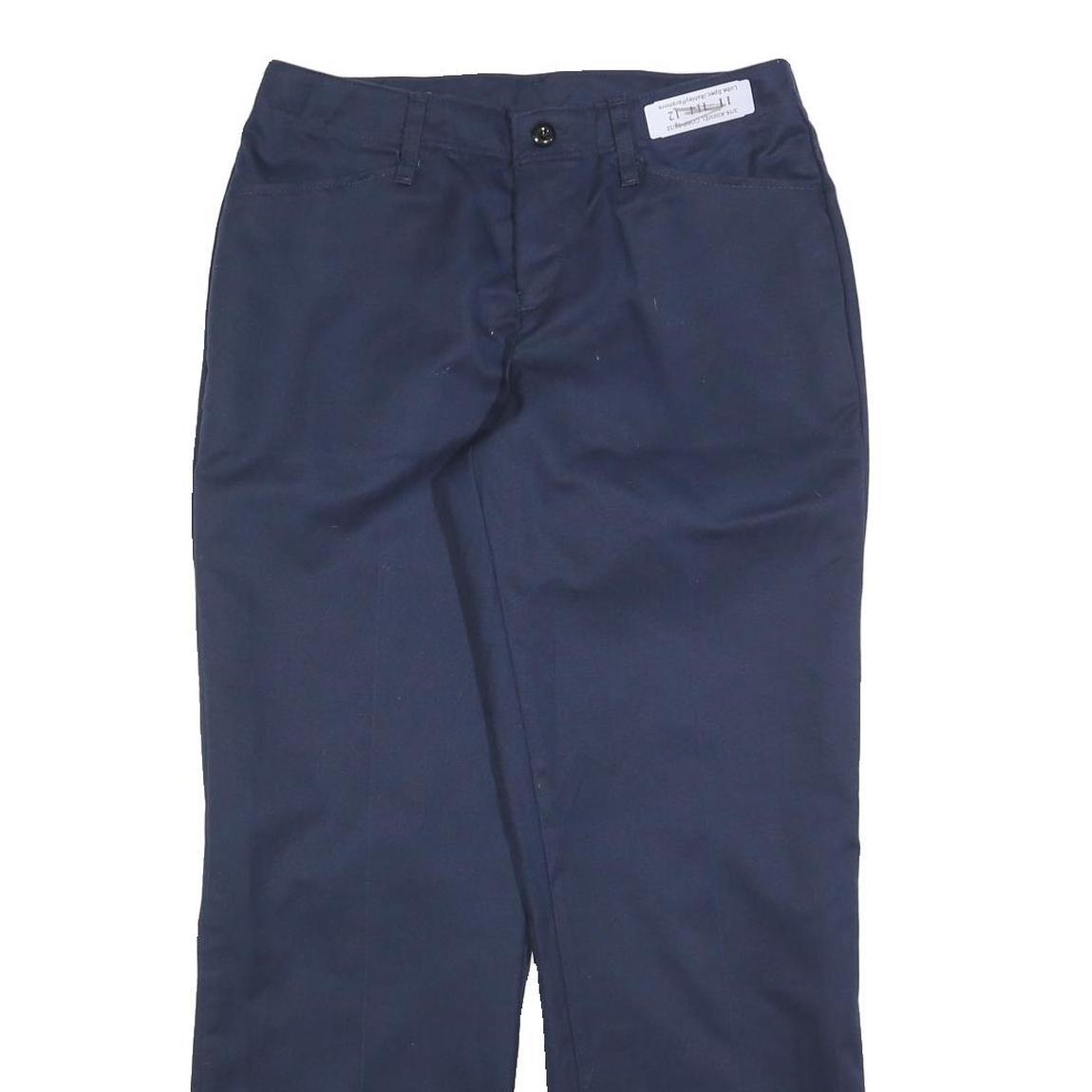 RED KAP Womens Cotton Blend Navy Regular Straight Leg Trousers W30 L30 Workwear