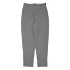 ALAIN MANOUKIN Womens Wool Blend Black & White Relaxed Tapered Trousers W28 L29