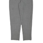 ALAIN MANOUKIN Womens Wool Blend Black & White Relaxed Tapered Trousers W28 L29