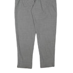 ALAIN MANOUKIN Womens Wool Blend Black & White Relaxed Tapered Trousers W28 L29