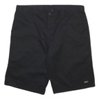 DICKIES Mens Black Casual Shorts XL W40 Durable Cotton Blend Relaxed Fit