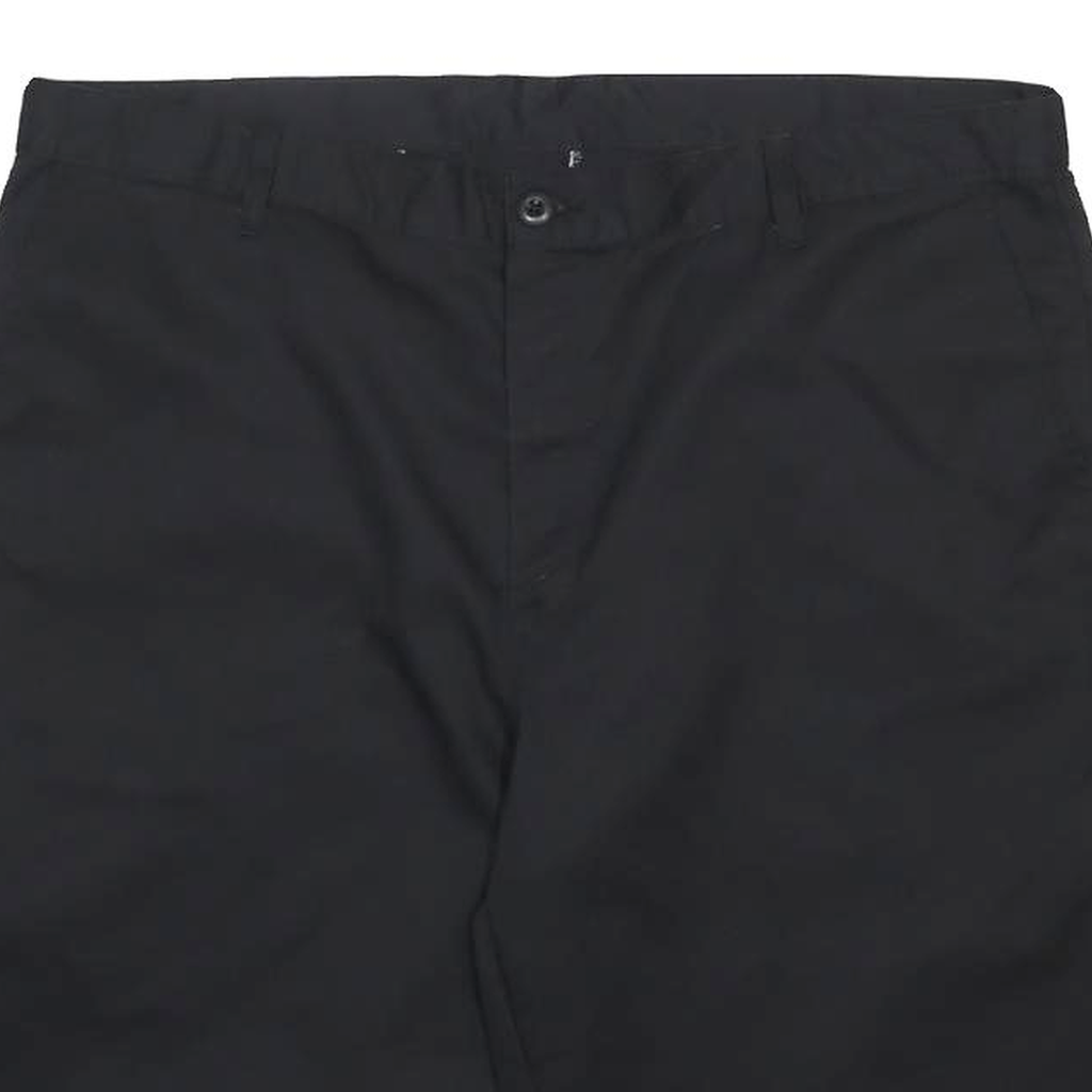 DICKIES Mens Black Casual Shorts XL W40 Durable Cotton Blend Relaxed Fit