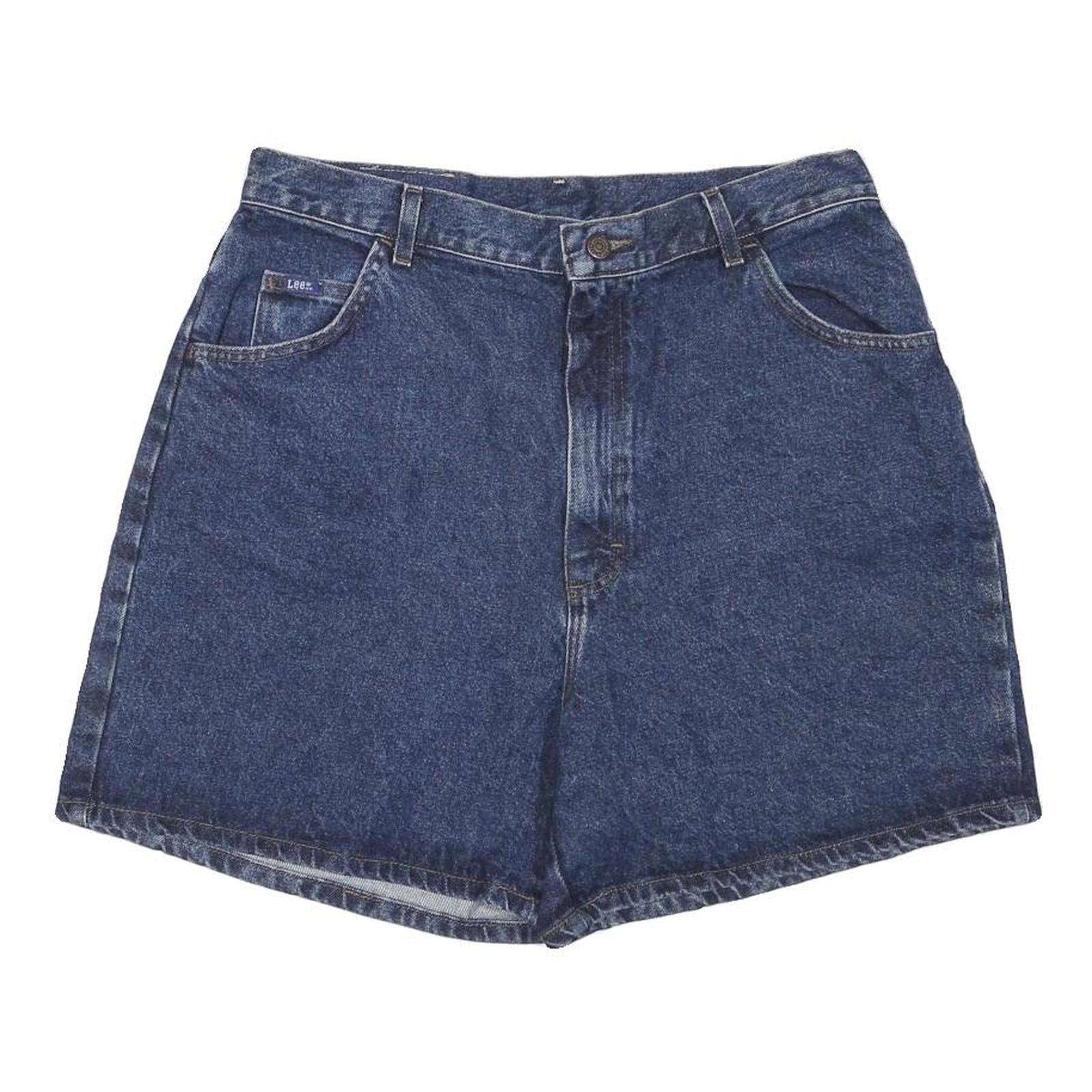 LEE Mens Denim Blue Shorts Casual L W34 Classic Fit Cotton Blend