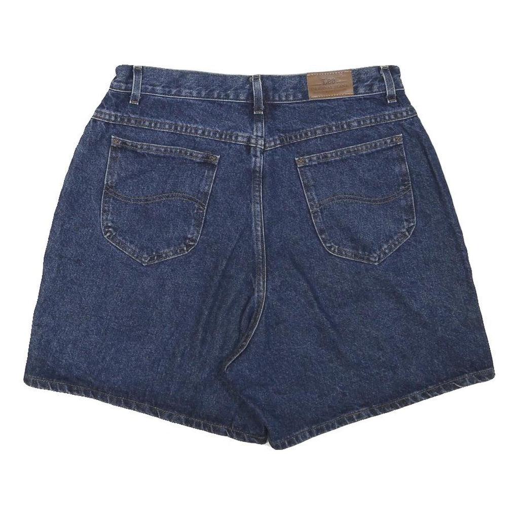LEE Mens Denim Blue Shorts Casual L W34 Classic Fit Cotton Blend