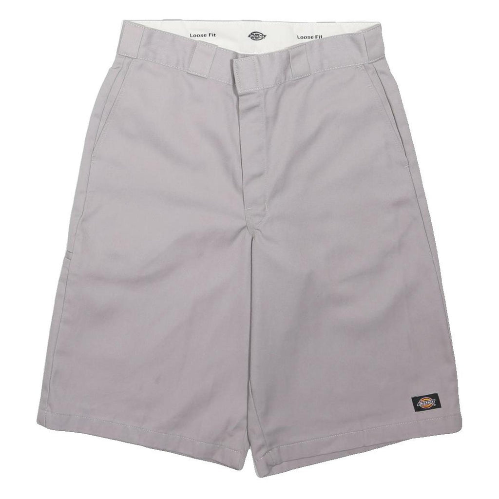 DICKIES Mens Shorts Grey Casual Cotton Blend M W32 Loose Fit Workwear