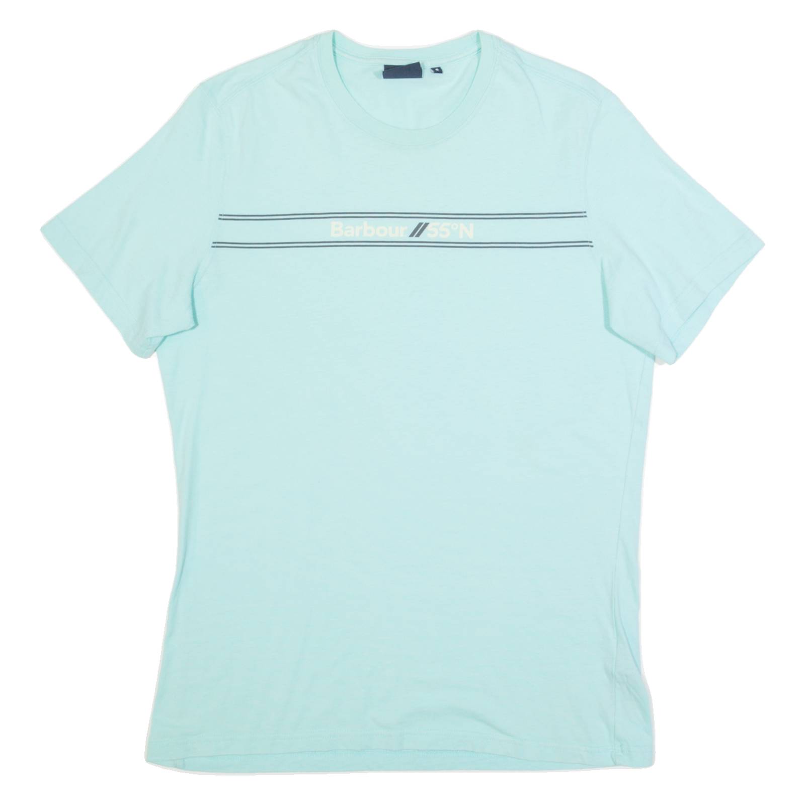 BARBOUR Mens T-Shirt Blue S