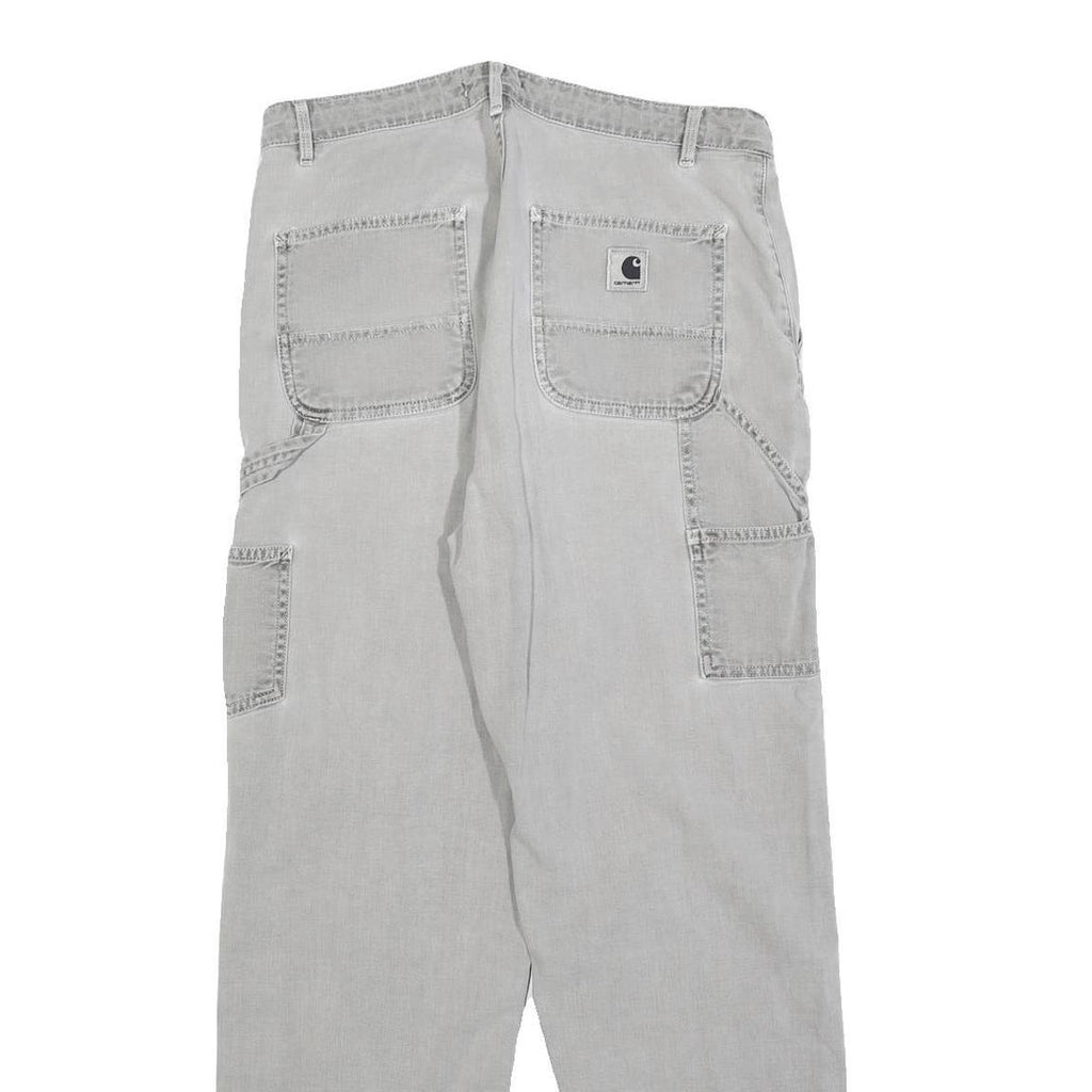 CARHARTT Womens Jeans Grey Relaxed Straight Denim Medium W31 L28 Workwear Casual