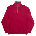 NAUTICA Mens Sweatshirt Maroon 1/4 Zip XL