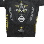 BON TRAGER Mens Black & Yellow RadioShack Cycling Jersey 2XL Short Sleeve Crew