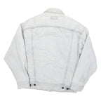 LEVI'S Mens Blue Cotton Blend Denim Jacket S Button Closure Classic Fit Casual