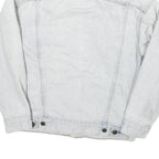 LEVI'S Mens Blue Cotton Blend Denim Jacket S Button Closure Classic Fit Casual