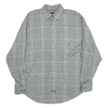 NAUTICA Traveller Twill Mens Shirt Black Check Long Sleeve L