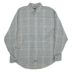 NAUTICA Traveller Twill Mens Shirt Black Check Long Sleeve L