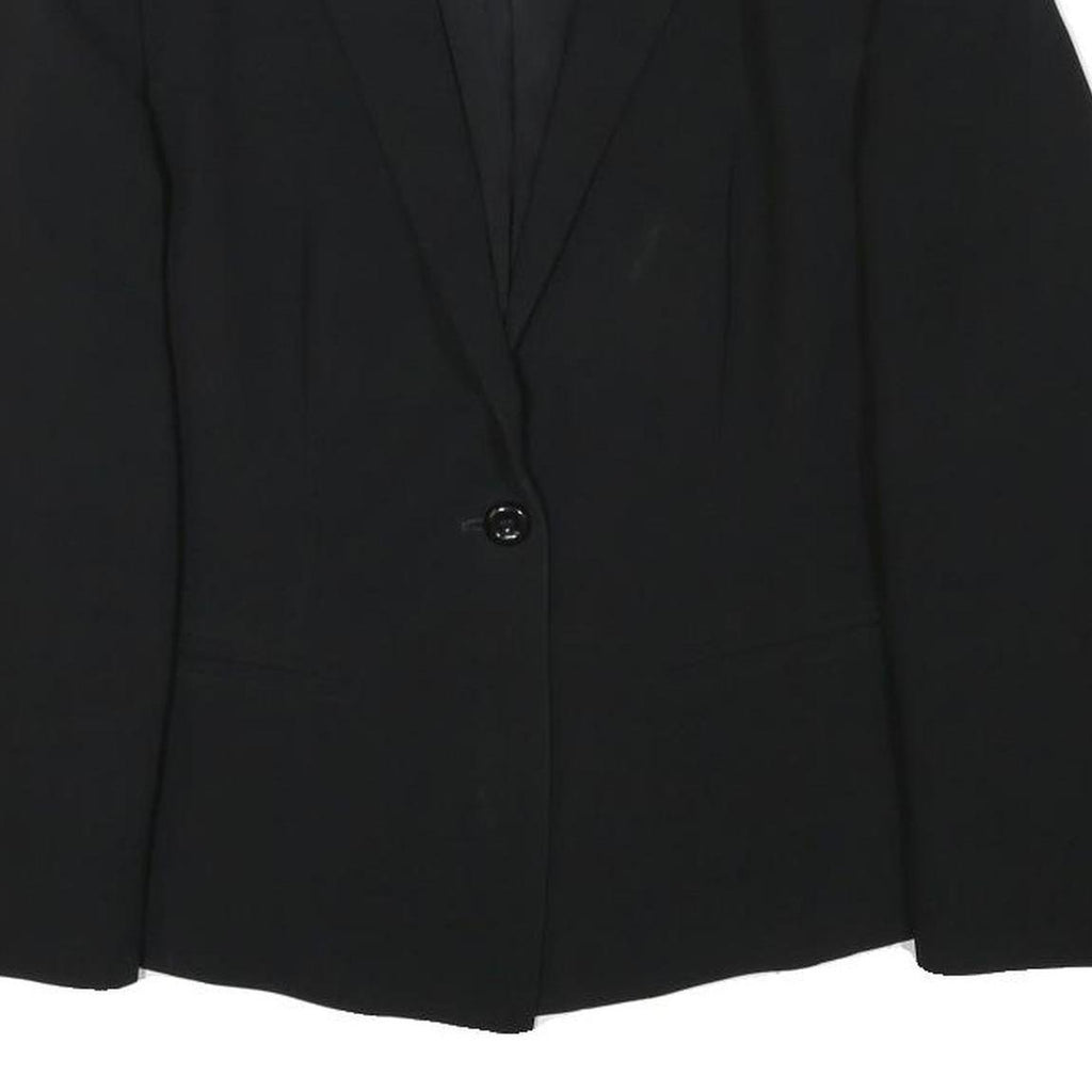 MAX MARA Womens Black Studio Jacket S Polyester Blend Classic Fit Button Closure