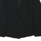 MAX MARA Womens Black Studio Jacket S Polyester Blend Classic Fit Button Closure