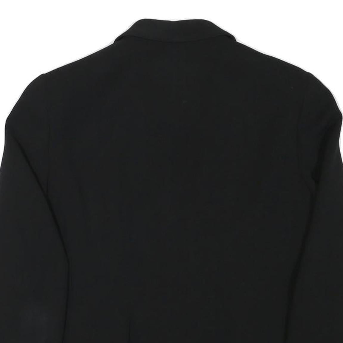 MAX MARA Womens Black Studio Jacket S Polyester Blend Classic Fit Button Closure