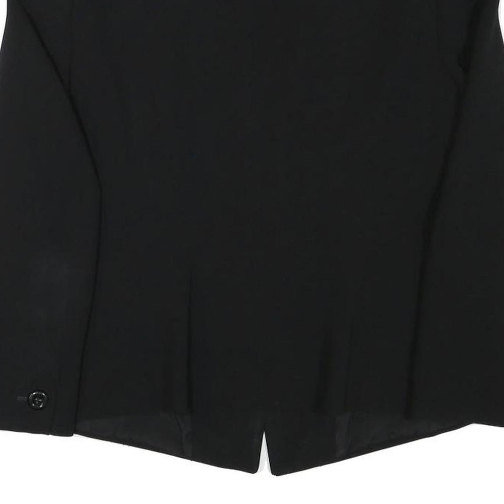 MAX MARA Womens Black Studio Jacket S Polyester Blend Classic Fit Button Closure