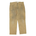 CARHARTT Mens Regular Fit Straight Jeans Beige Cotton Blend Denim Rinse W32 L27