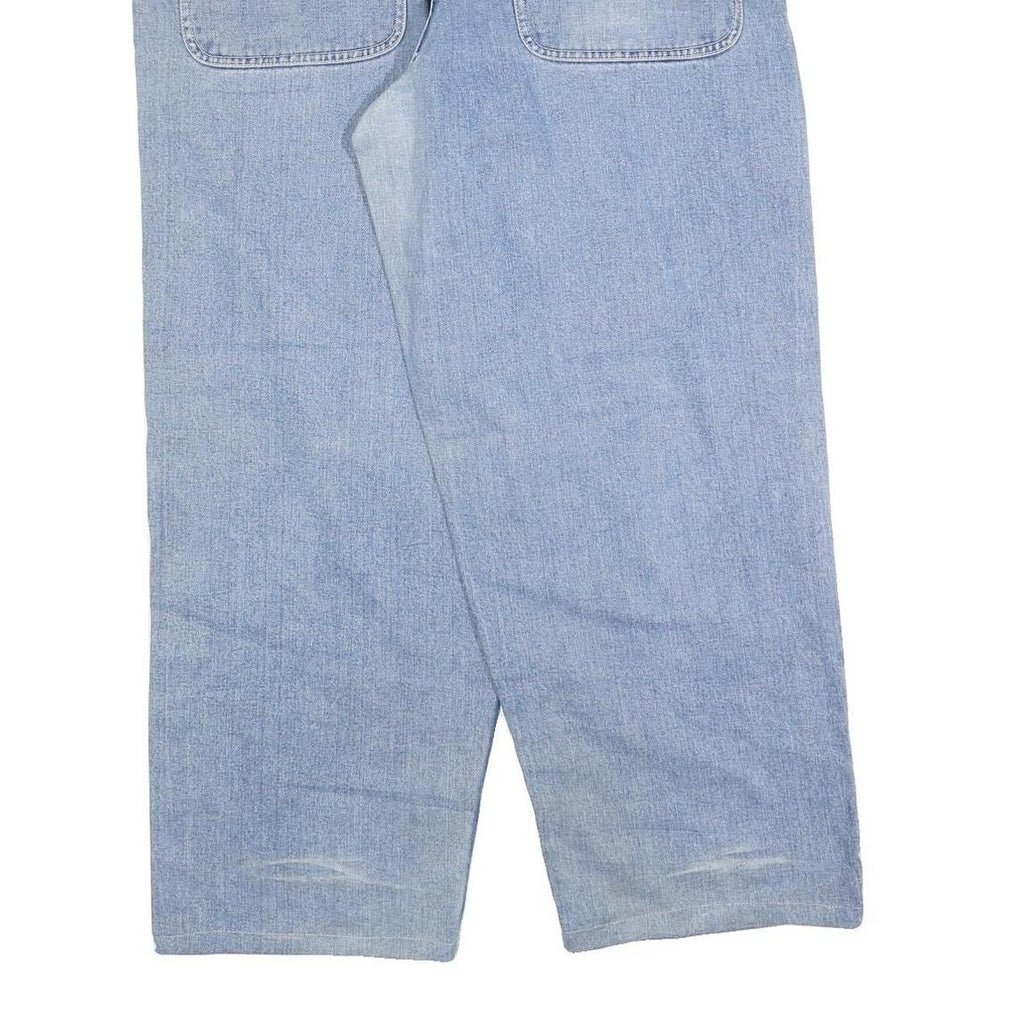 DICKIES Mens Relaxed Light Blue Denim Jeans W38 L30 Casual Cotton Blend Zip