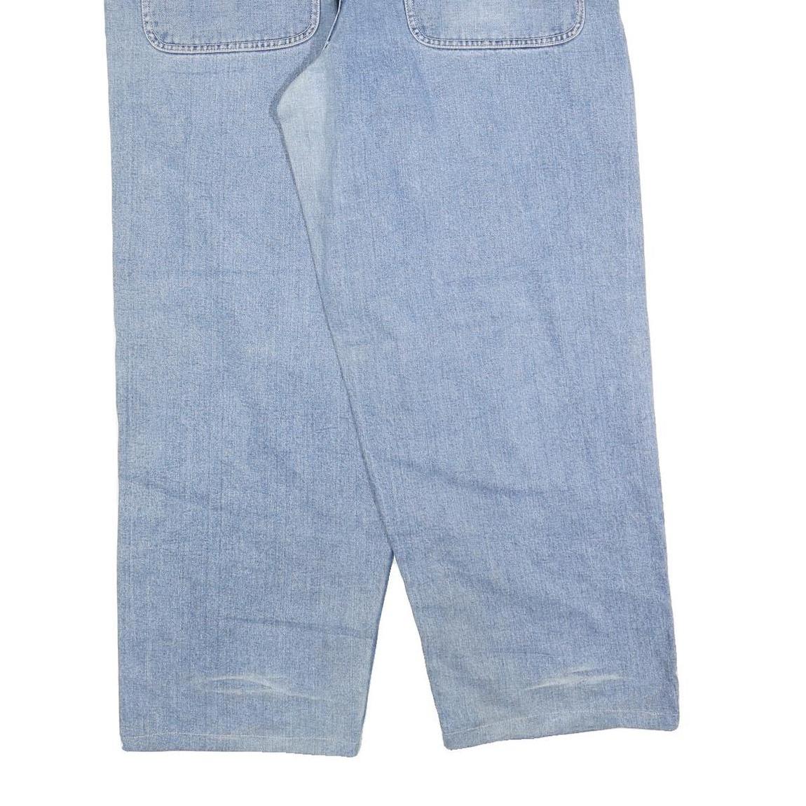 DICKIES Mens Relaxed Light Blue Denim Jeans W38 L30 Casual Cotton Blend Zip