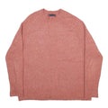 M&S COLLECTION Womens Pink Plain Pullover Crew Neck Basic Knit M Acrylic Blend