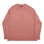 M&S COLLECTION Womens Pink Plain Pullover Crew Neck Basic Knit M Acrylic Blend