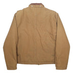 CARHARTT Mens Brown & Brown Classic Zip Jacket L Cotton Workwear Durable
