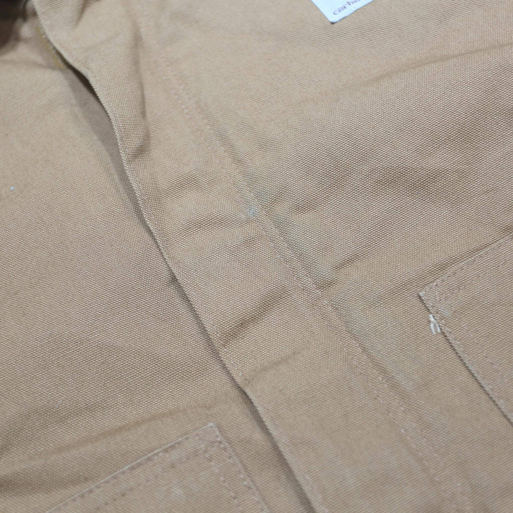 CARHARTT Mens Brown & Brown Classic Zip Jacket L Cotton Workwear Durable